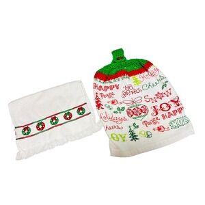 VTG‎ Christmas Kitchen Hanging Towel & Cannon Hand Towel